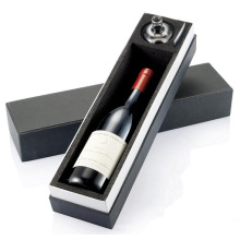 Boîte de conditionnement de vin en papier mat personnalisé élégant